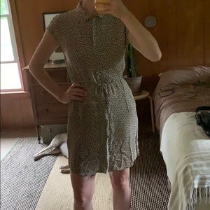 Steven Alan silk mini button down dress